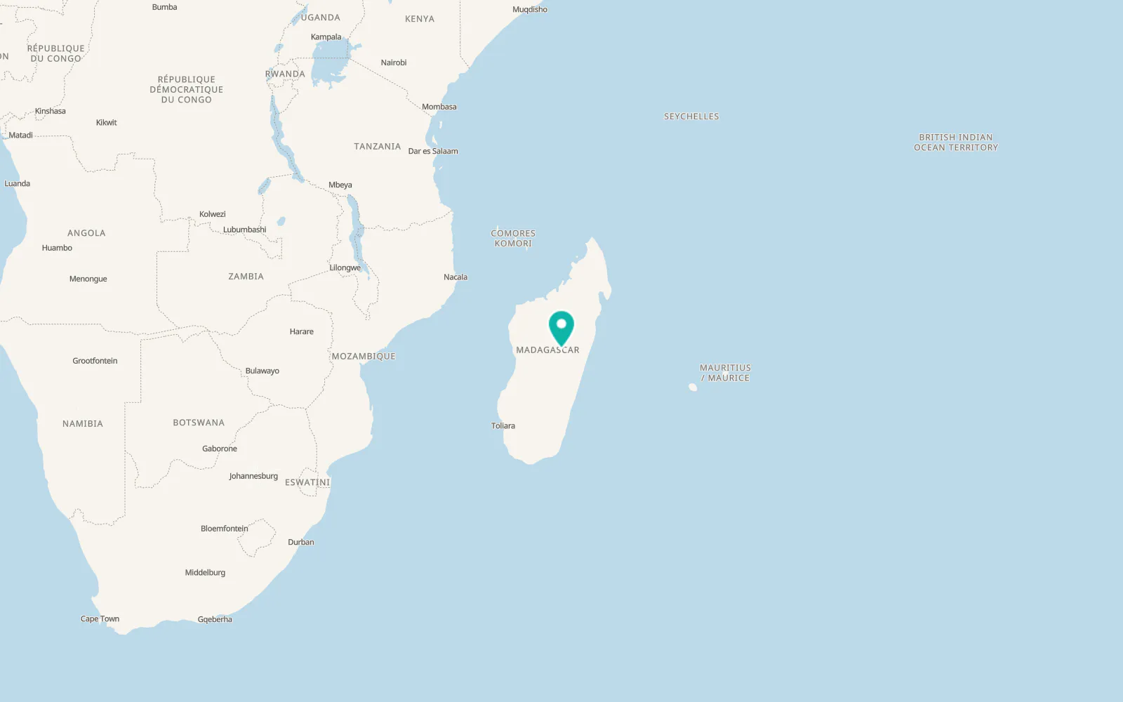 Map of Imerintsiatosika