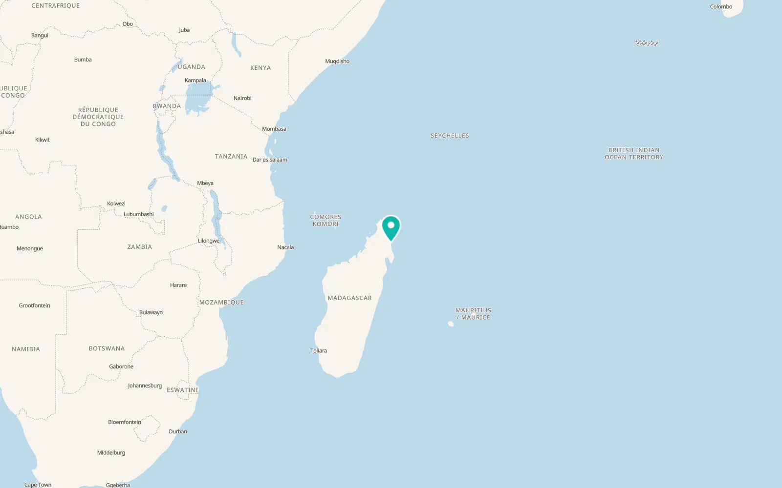 Map of Sambava