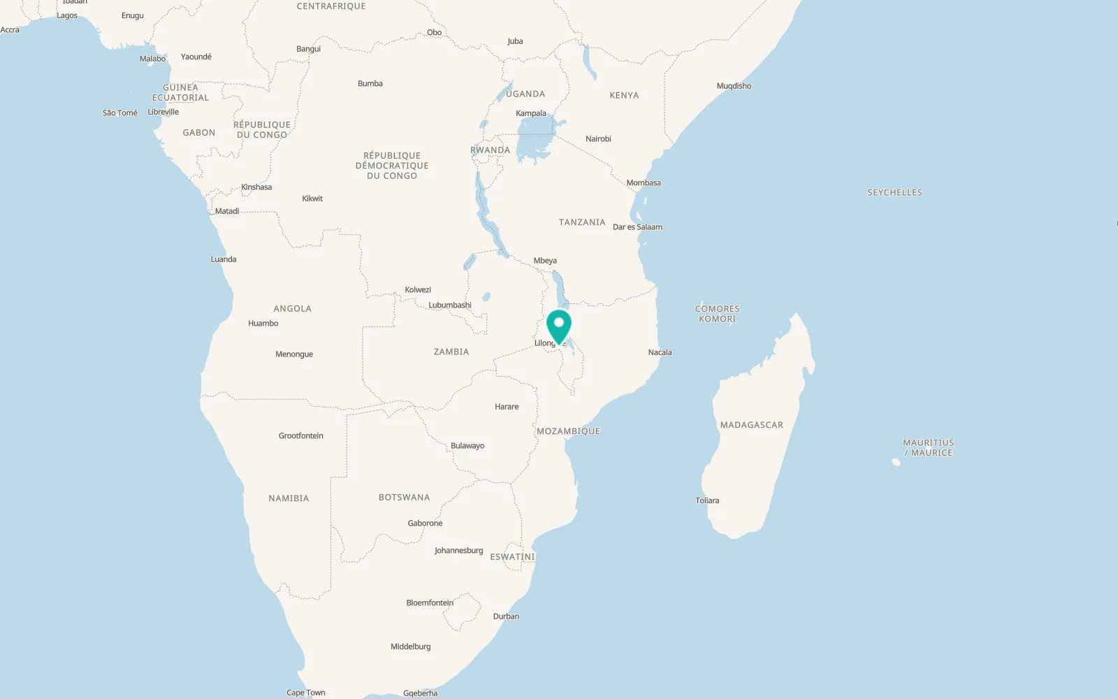 Map of Dedza