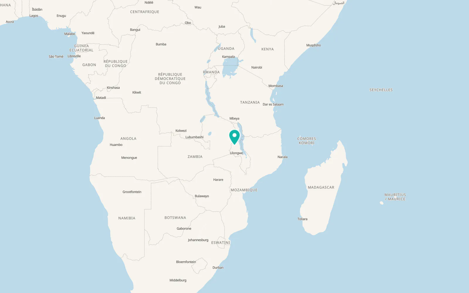 Map of Kasungu