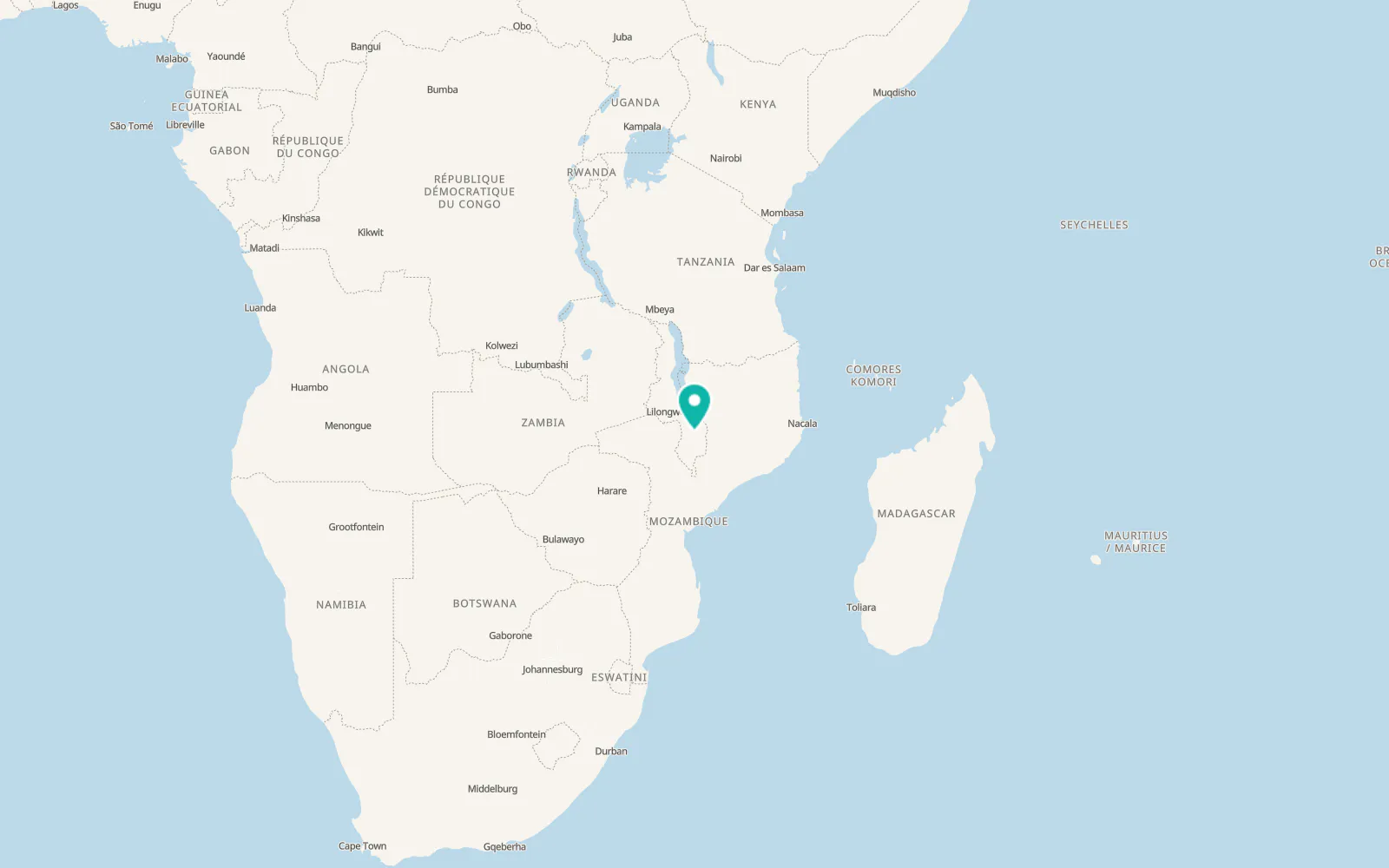Map of Liwonde