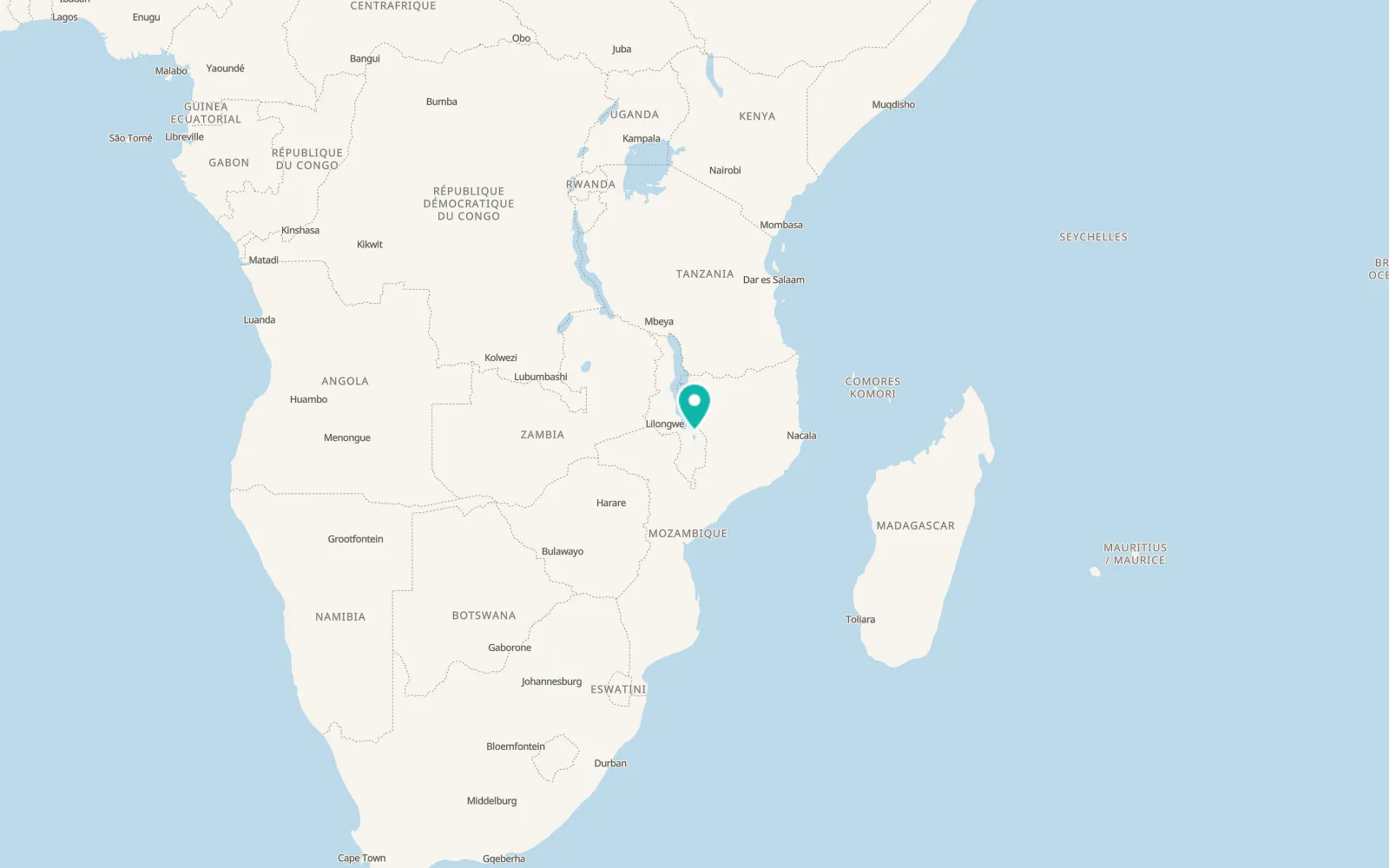 Map of Mangochi