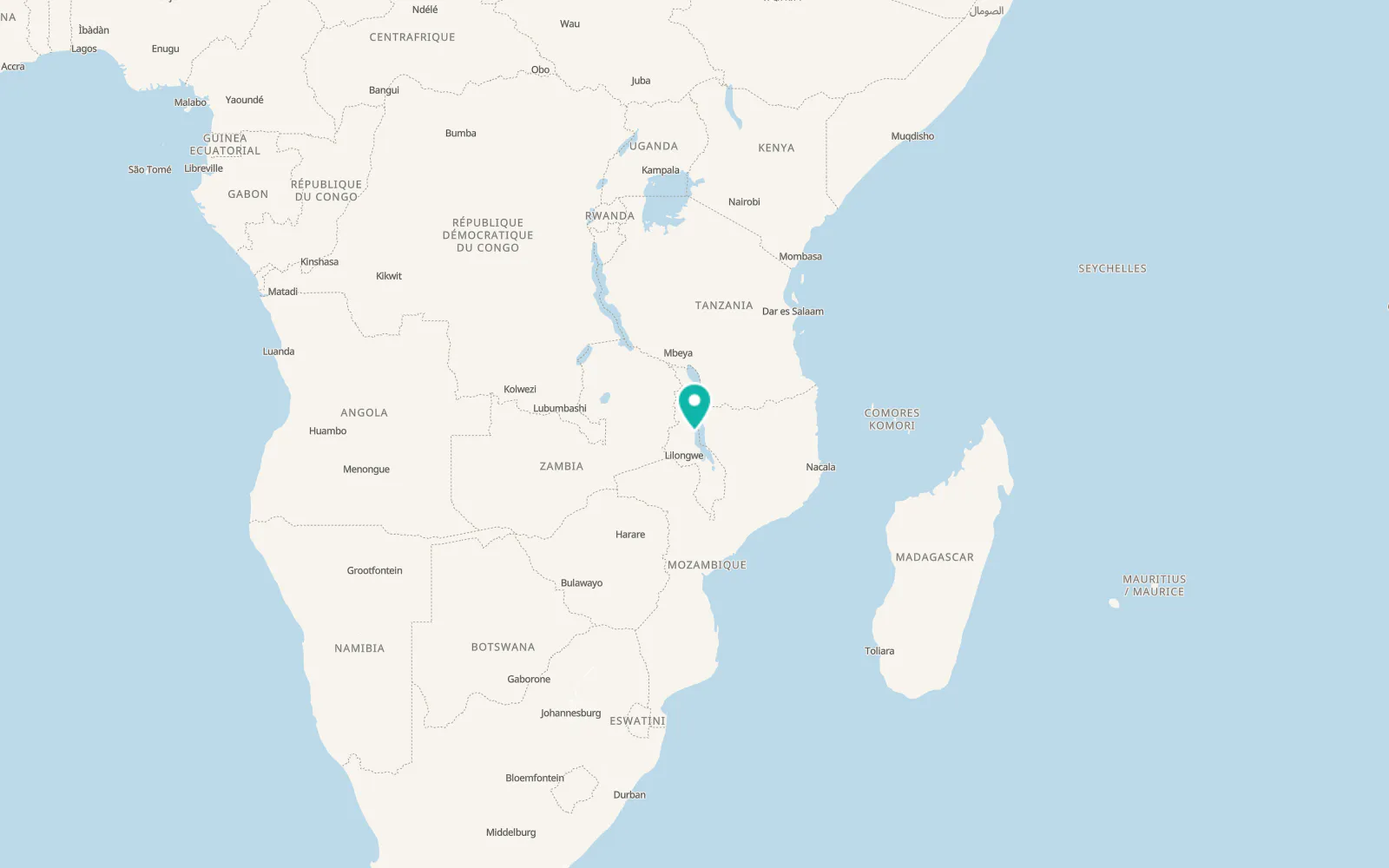 Map of Nkhotakota