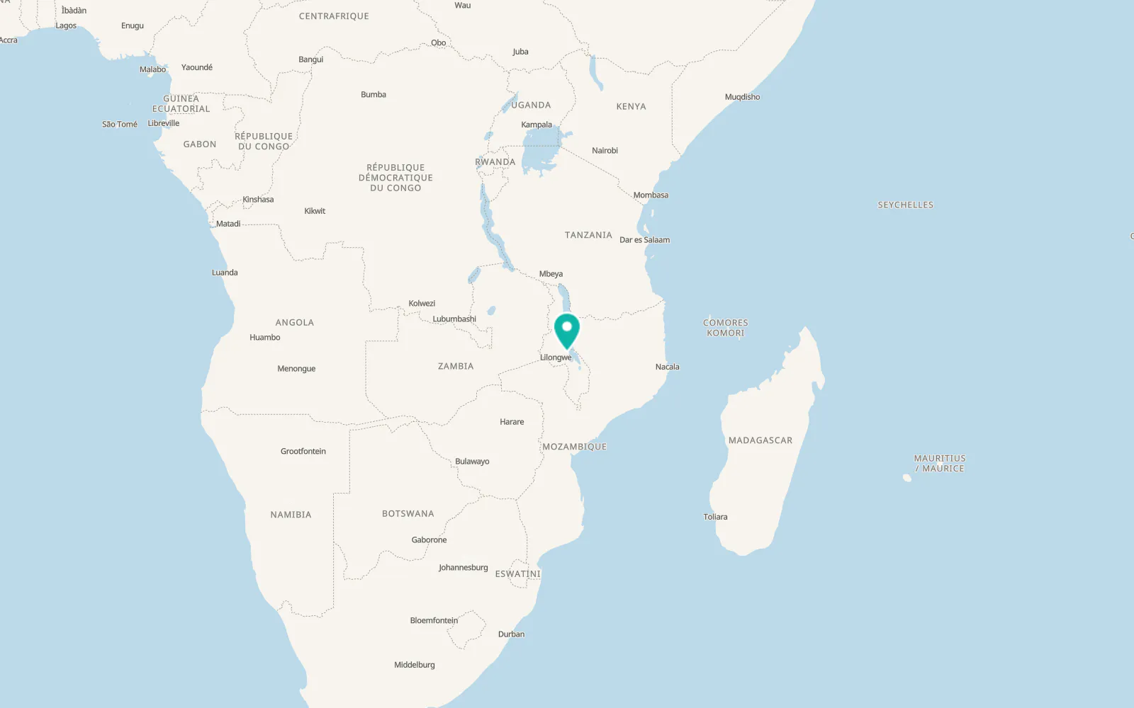Map of Salima