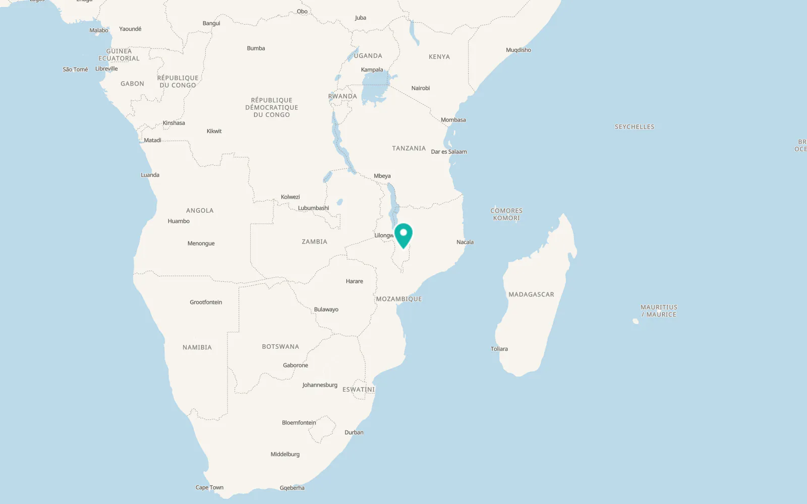 Map of Zomba