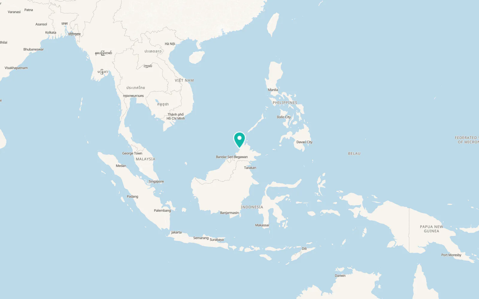 Map of Kota Kinabalu