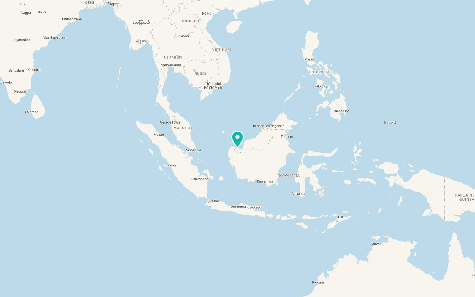 Map of Kuching
