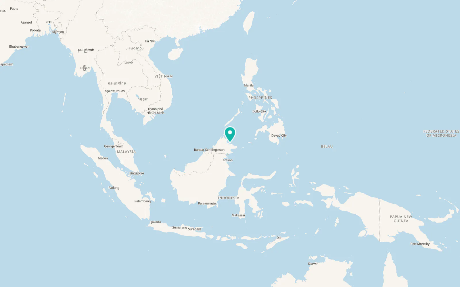 Map of Sandakan