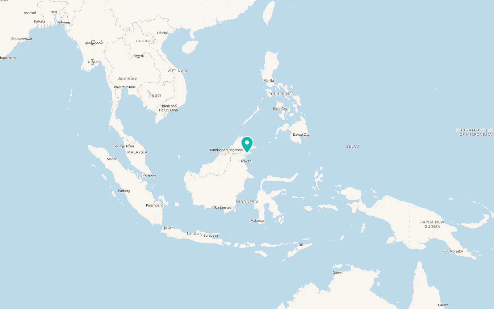 Map of Tawau