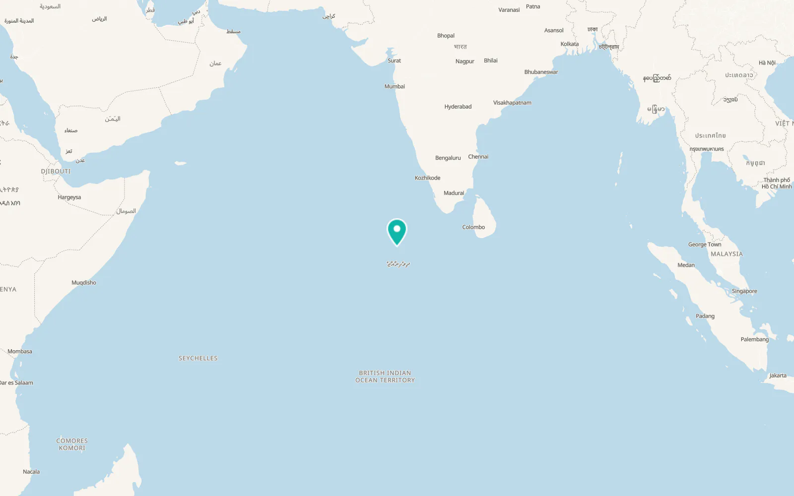 Map of Eydhafushi