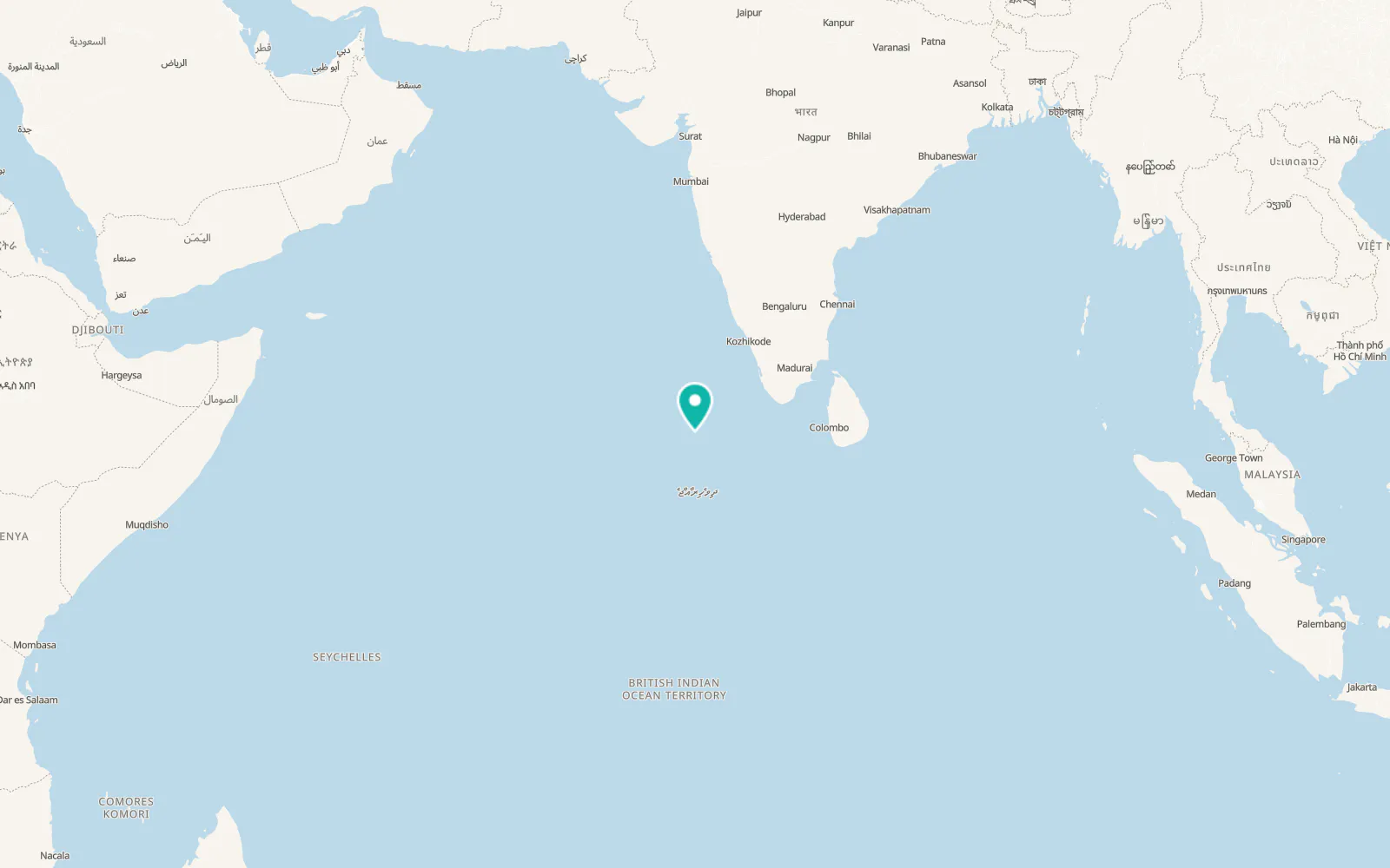 Map of Kulhudhuffushi