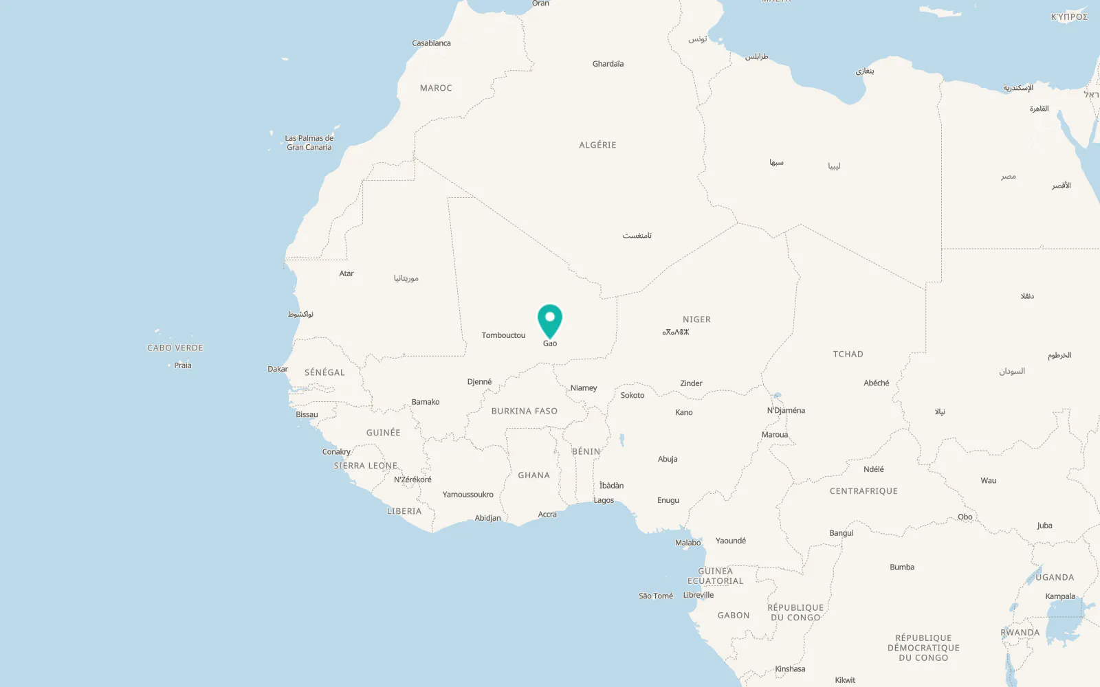 Map of Gao