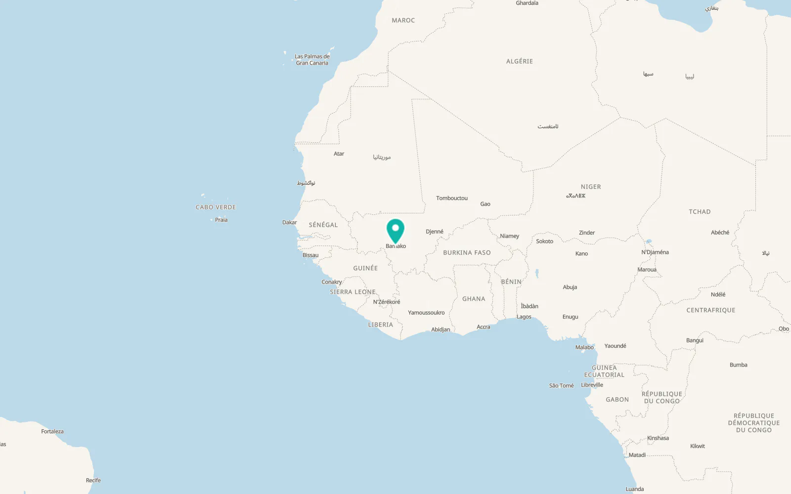 Map of Kalaban Koro