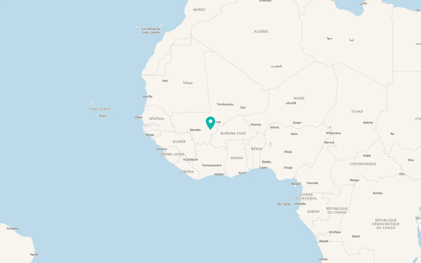 Map of Koutiala