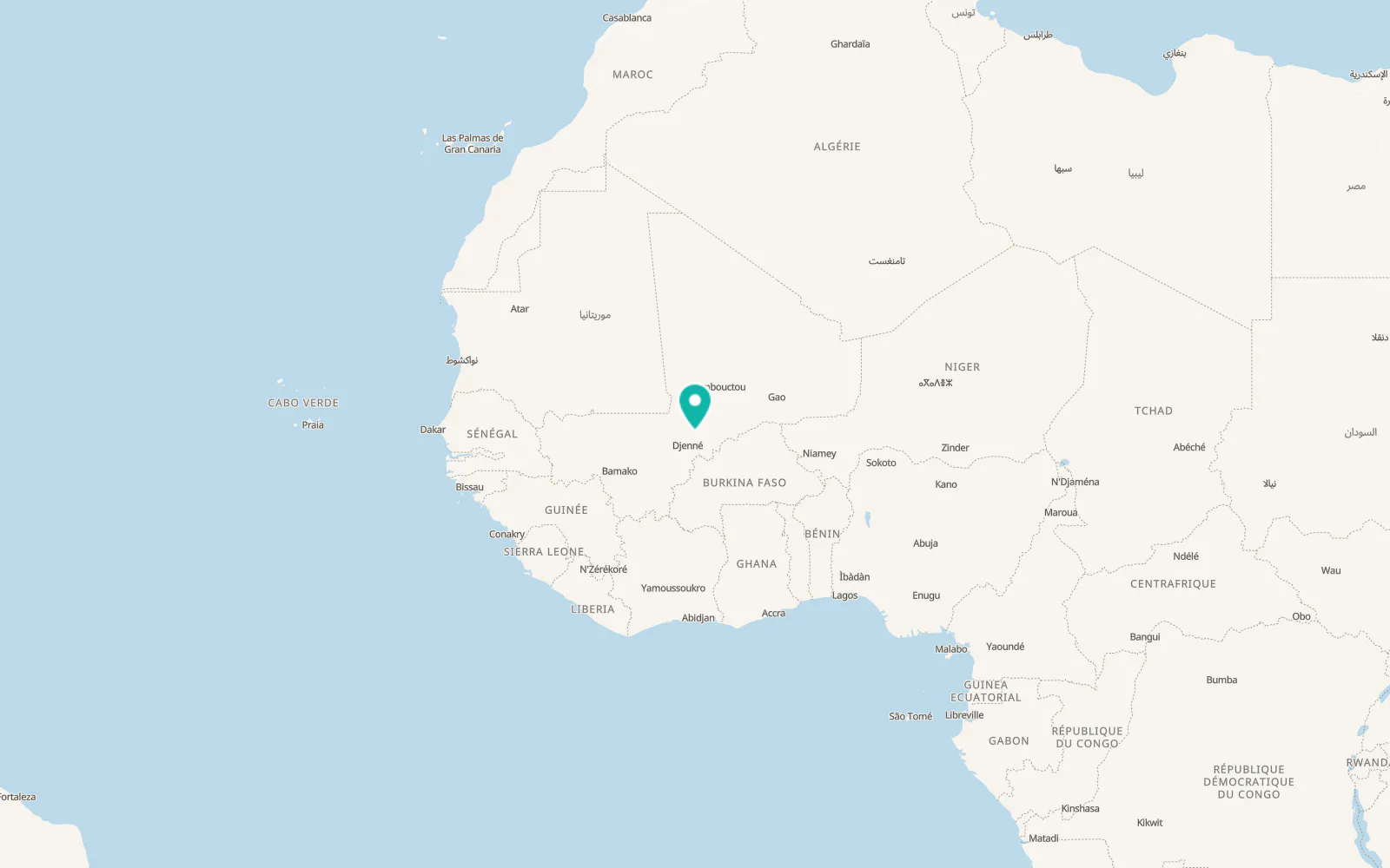 Map of Mopti