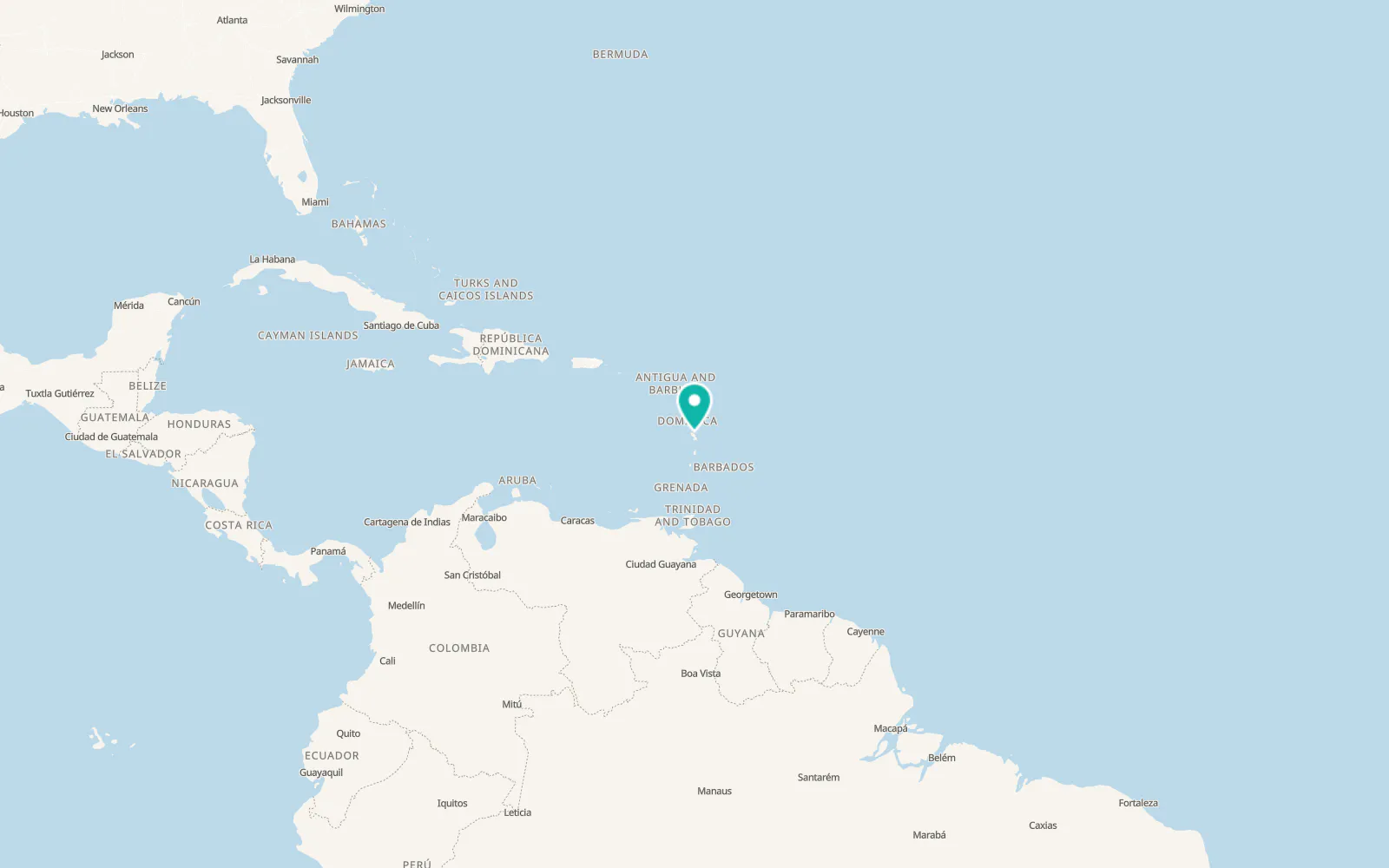 Map of Sainte-Marie