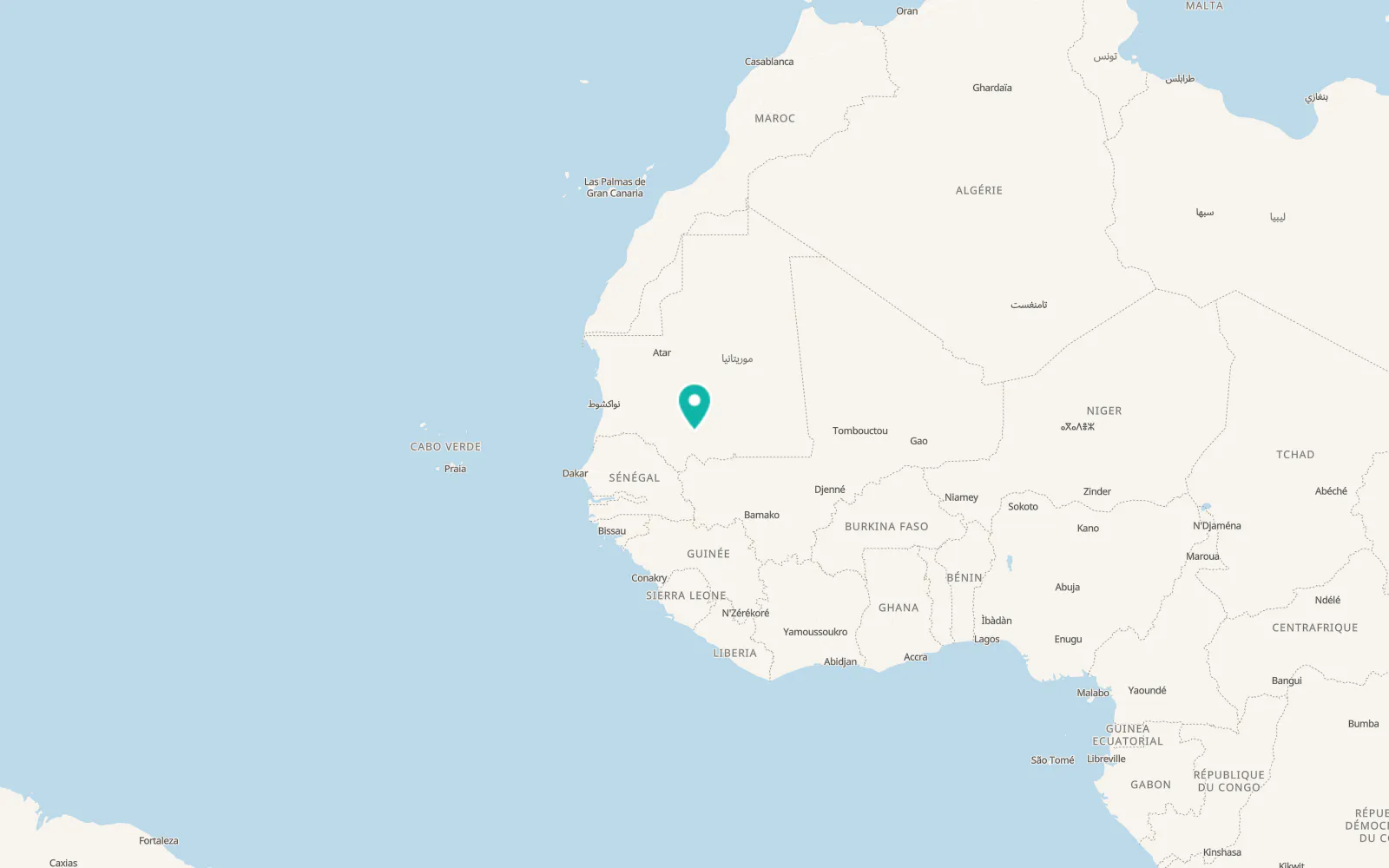 Map of Kiffa
