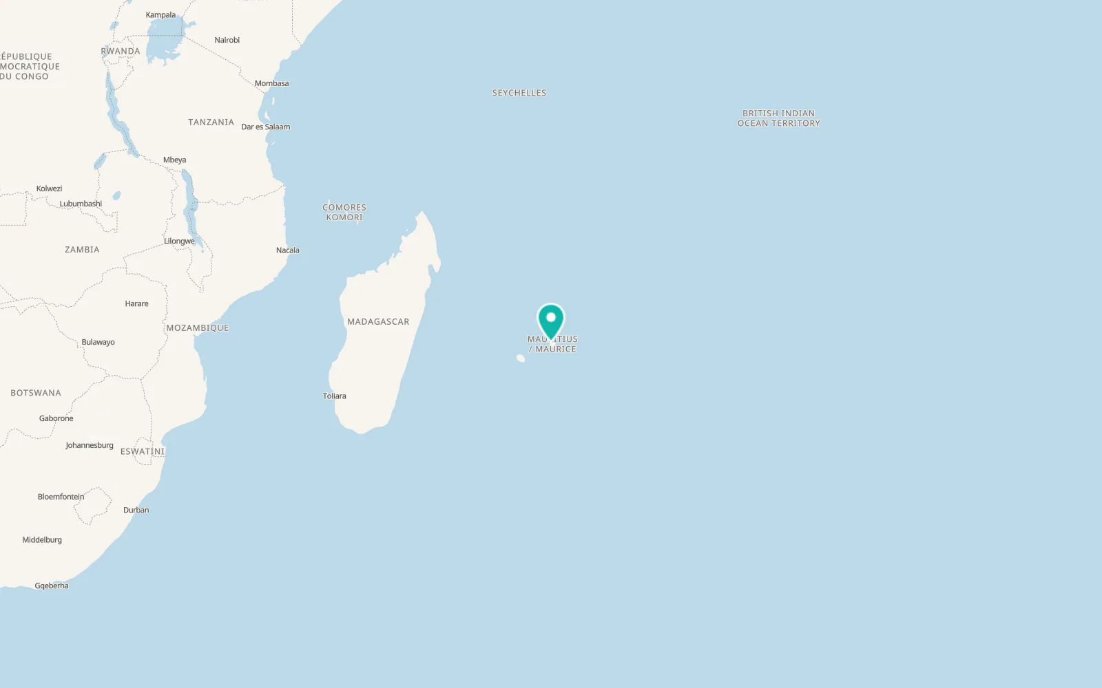 Map of Quatre Bornes