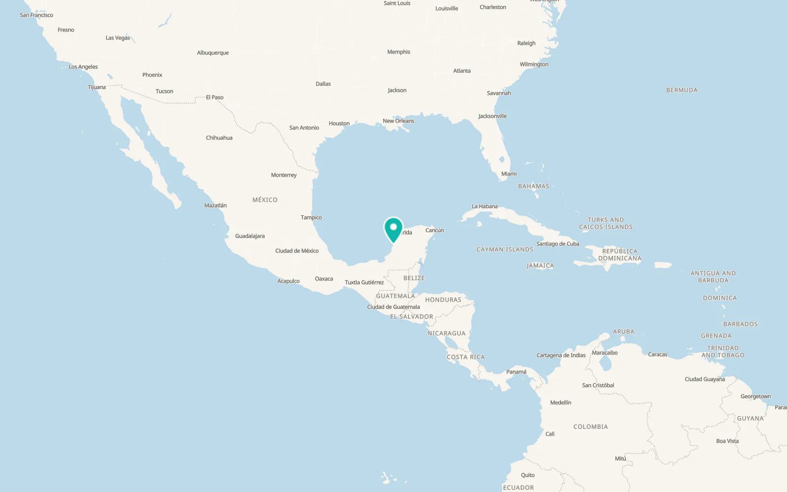 Map of Campeche