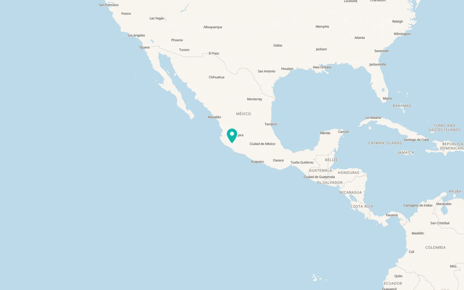 Map of Ciudad de Villa de Álvarez