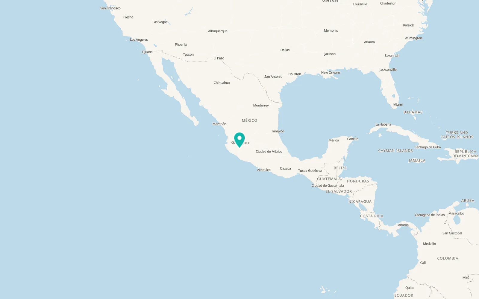 Map of Ciudad Guzmán