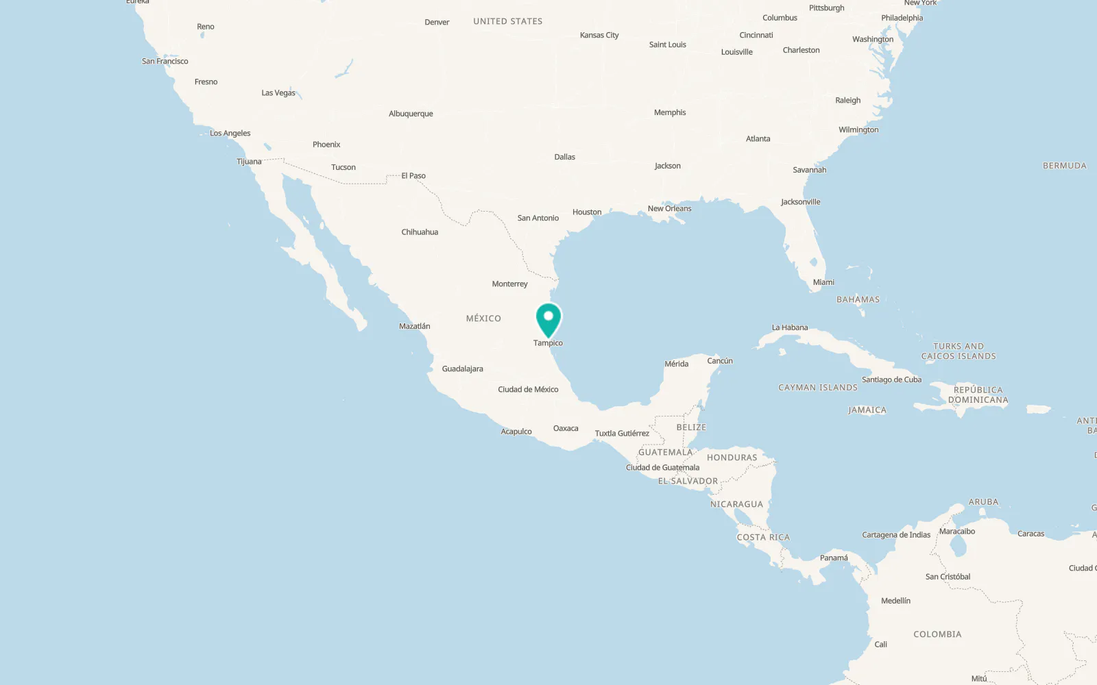 Map of Ciudad Madero
