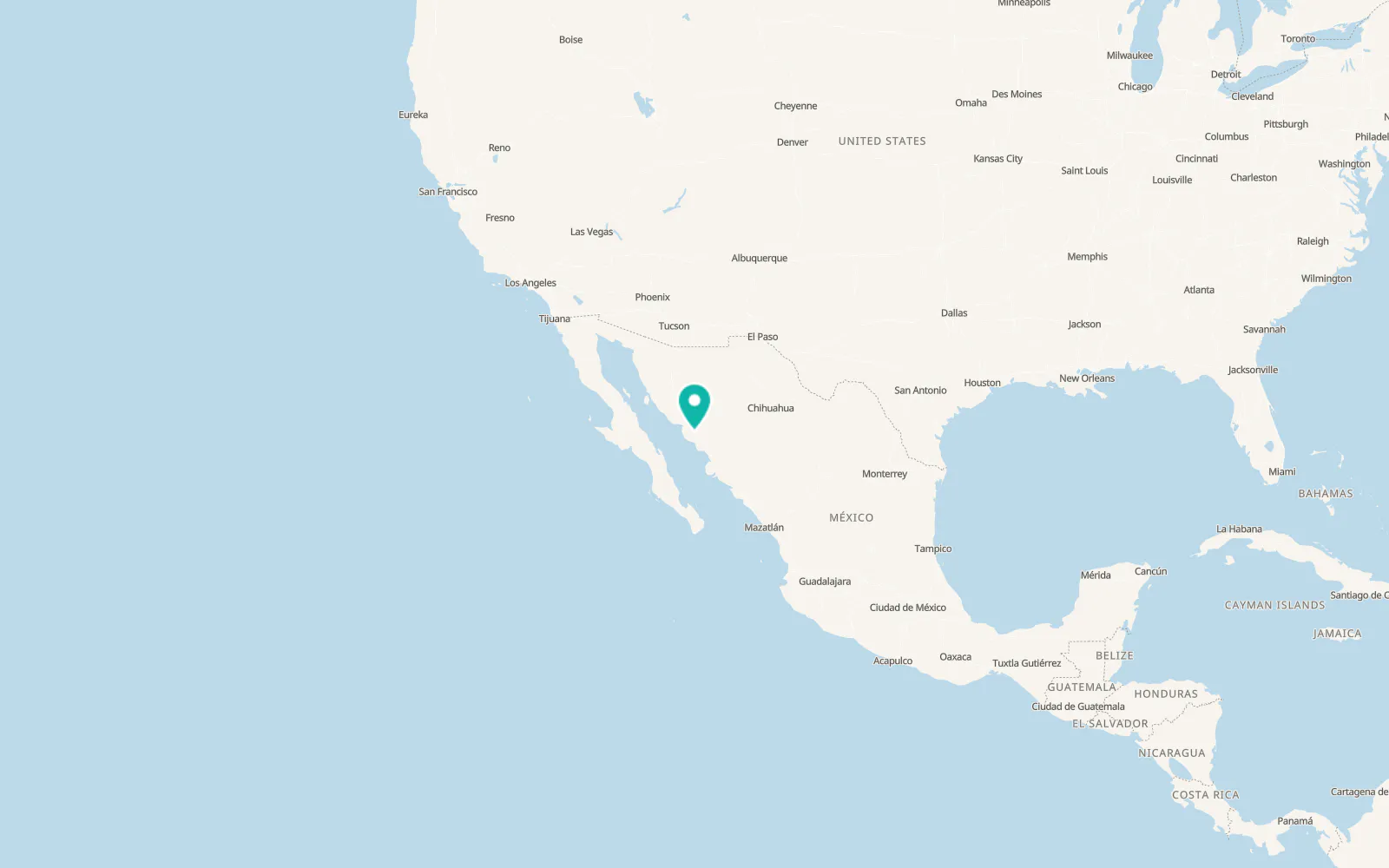 Map of Ciudad Obregón