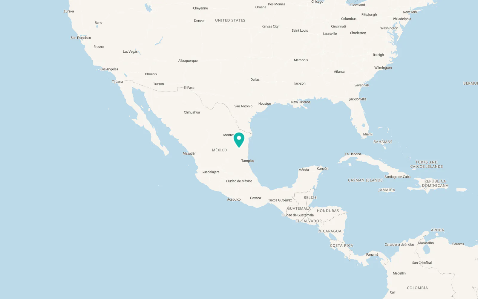 Map of Ciudad Victoria
