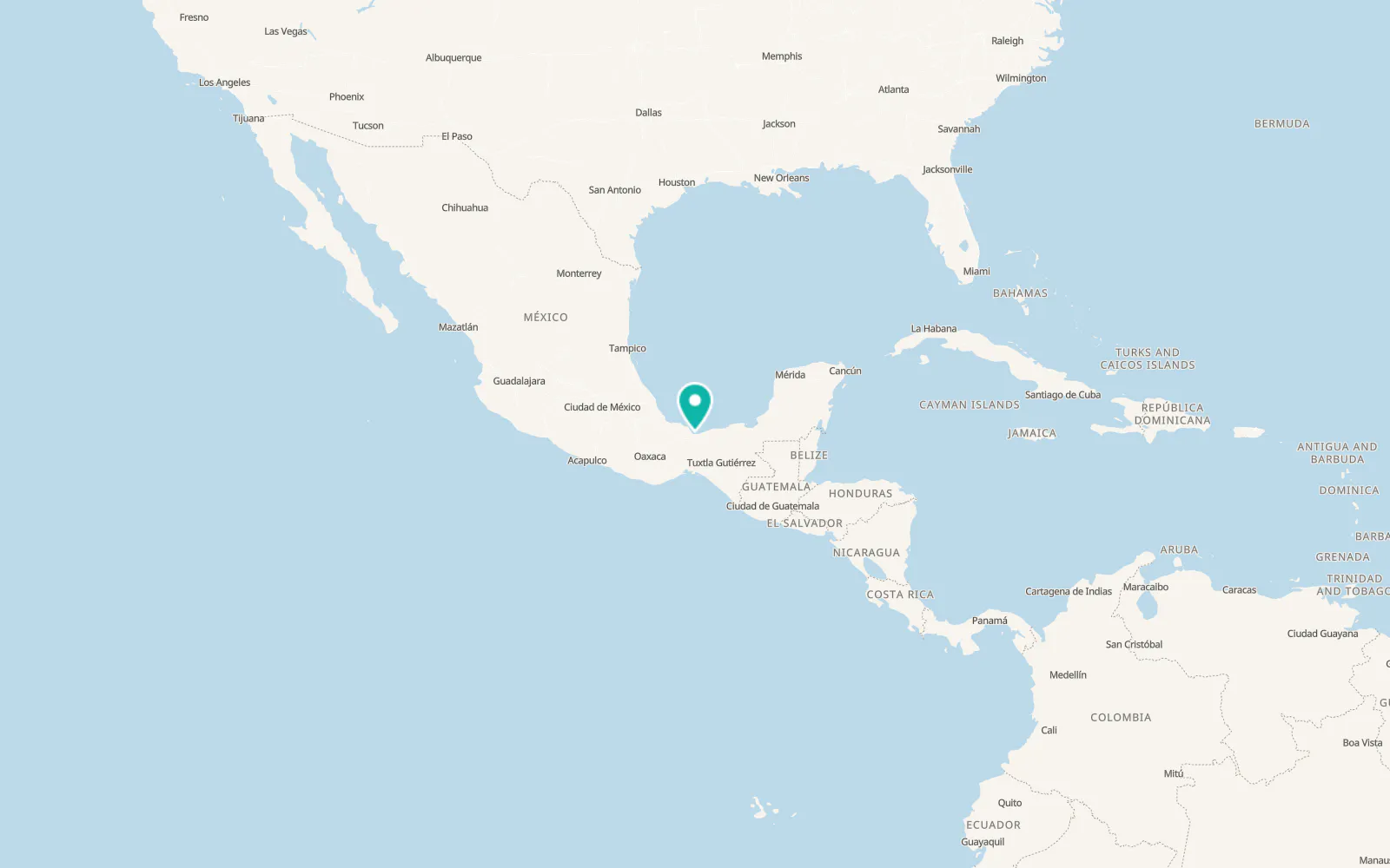 Map of Coatzacoalcos