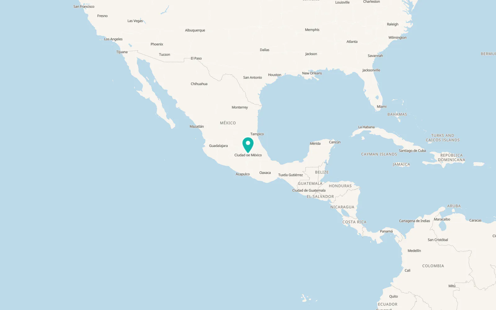 Map of Cuauhtémoc