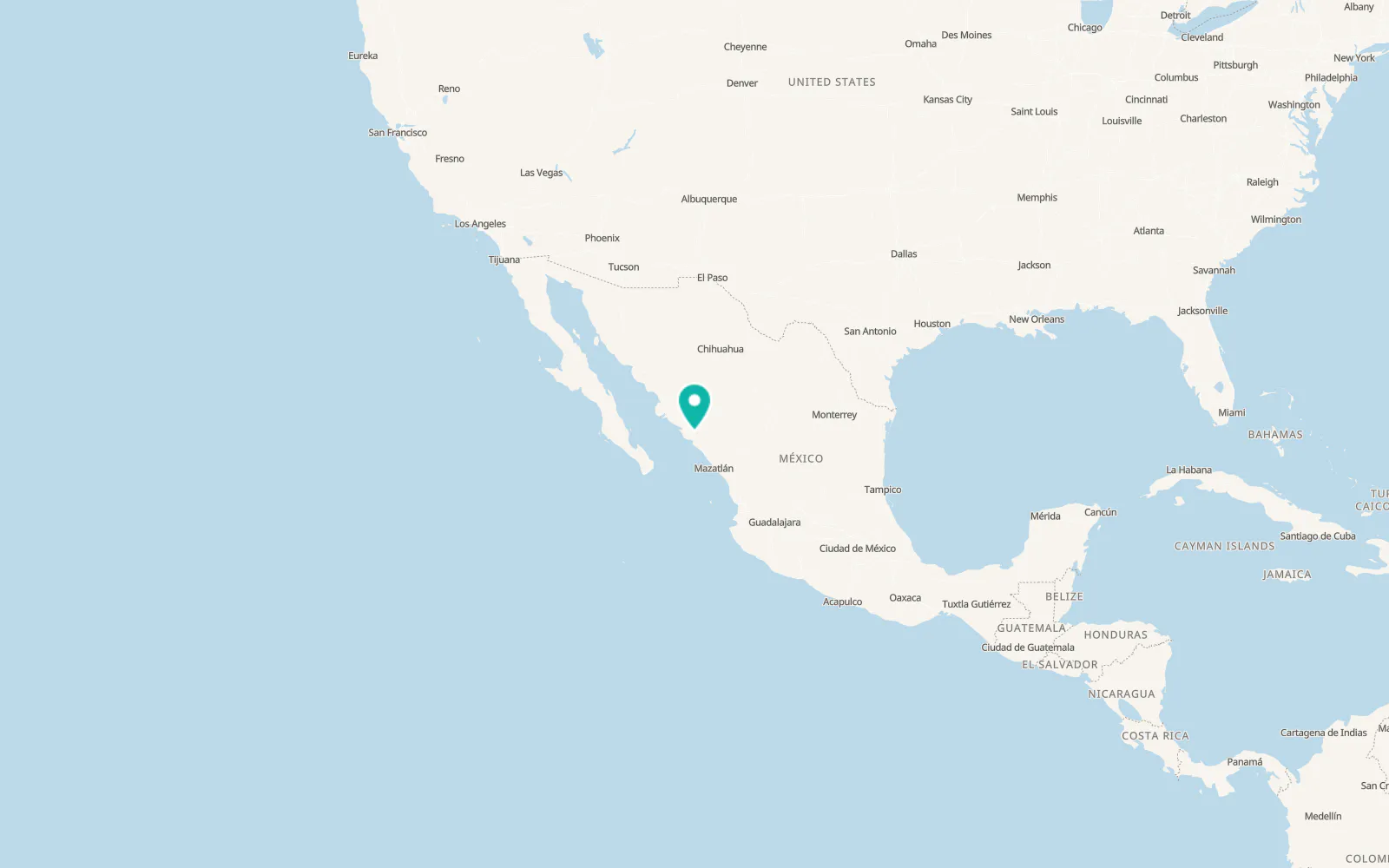 Map of Culiacán