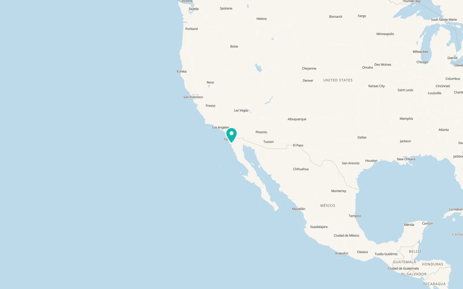 Map of Ensenada