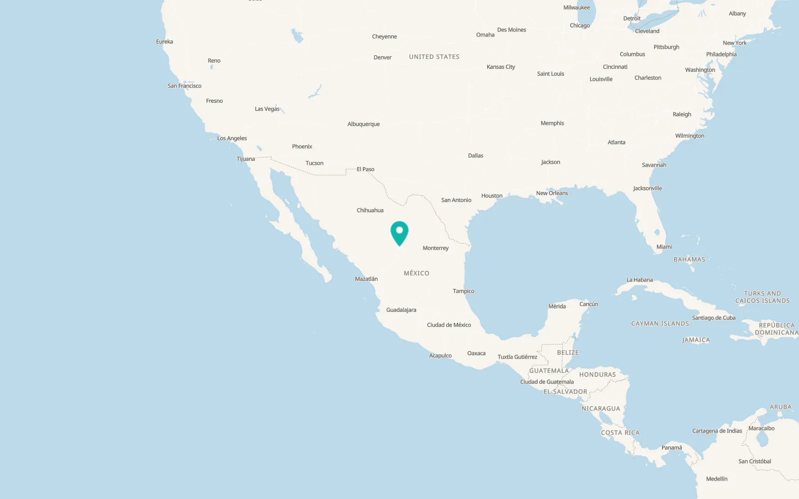 Map of Gómez Palacio