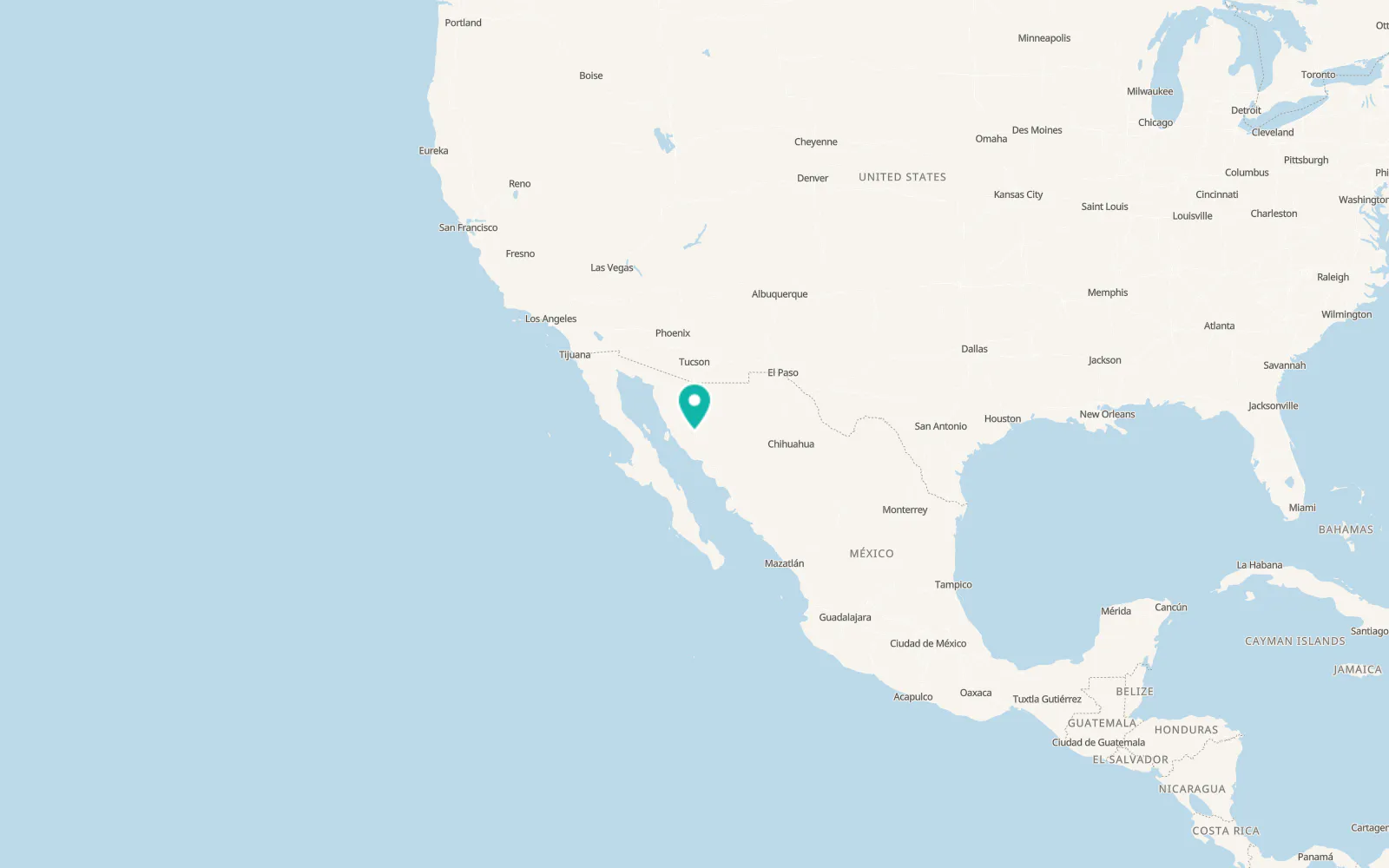 Map of Hermosillo