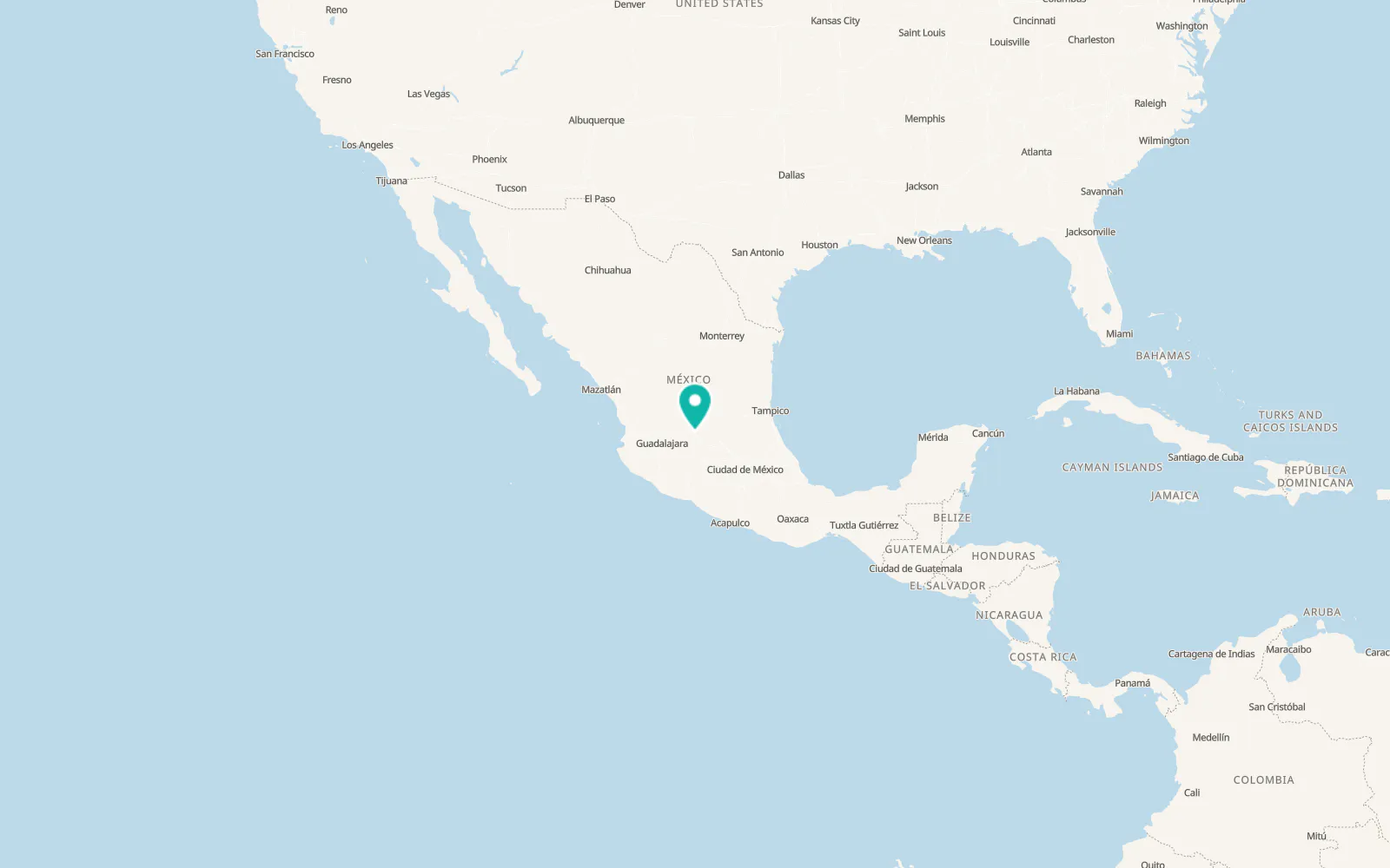 Map of León de los Aldama
