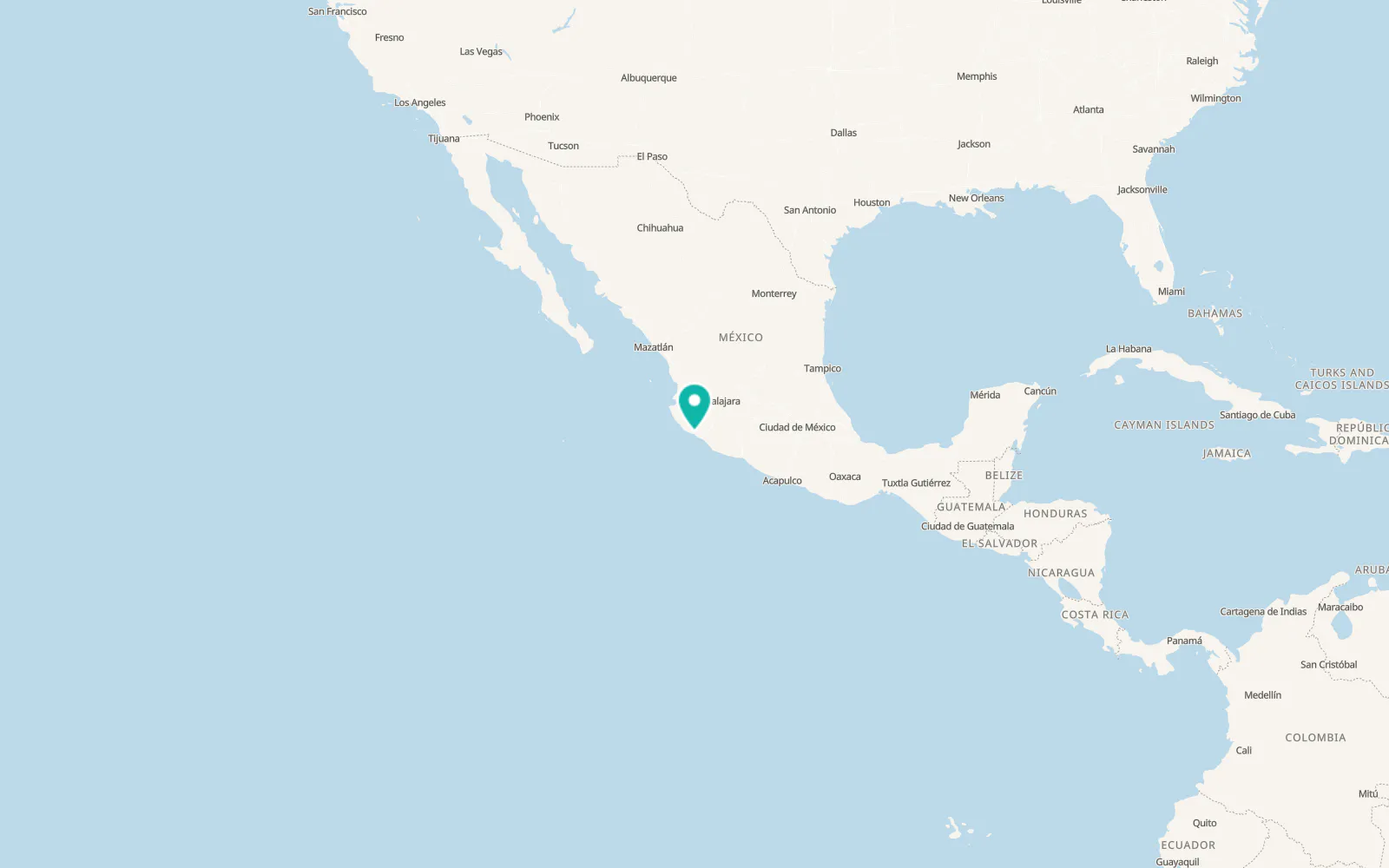 Map of Manzanillo