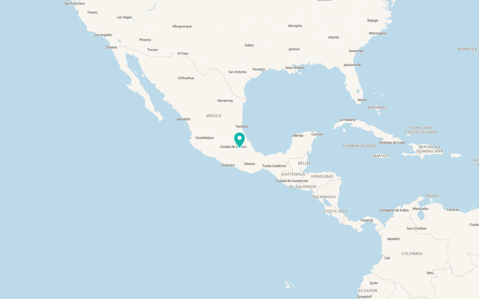 Map of Puebla