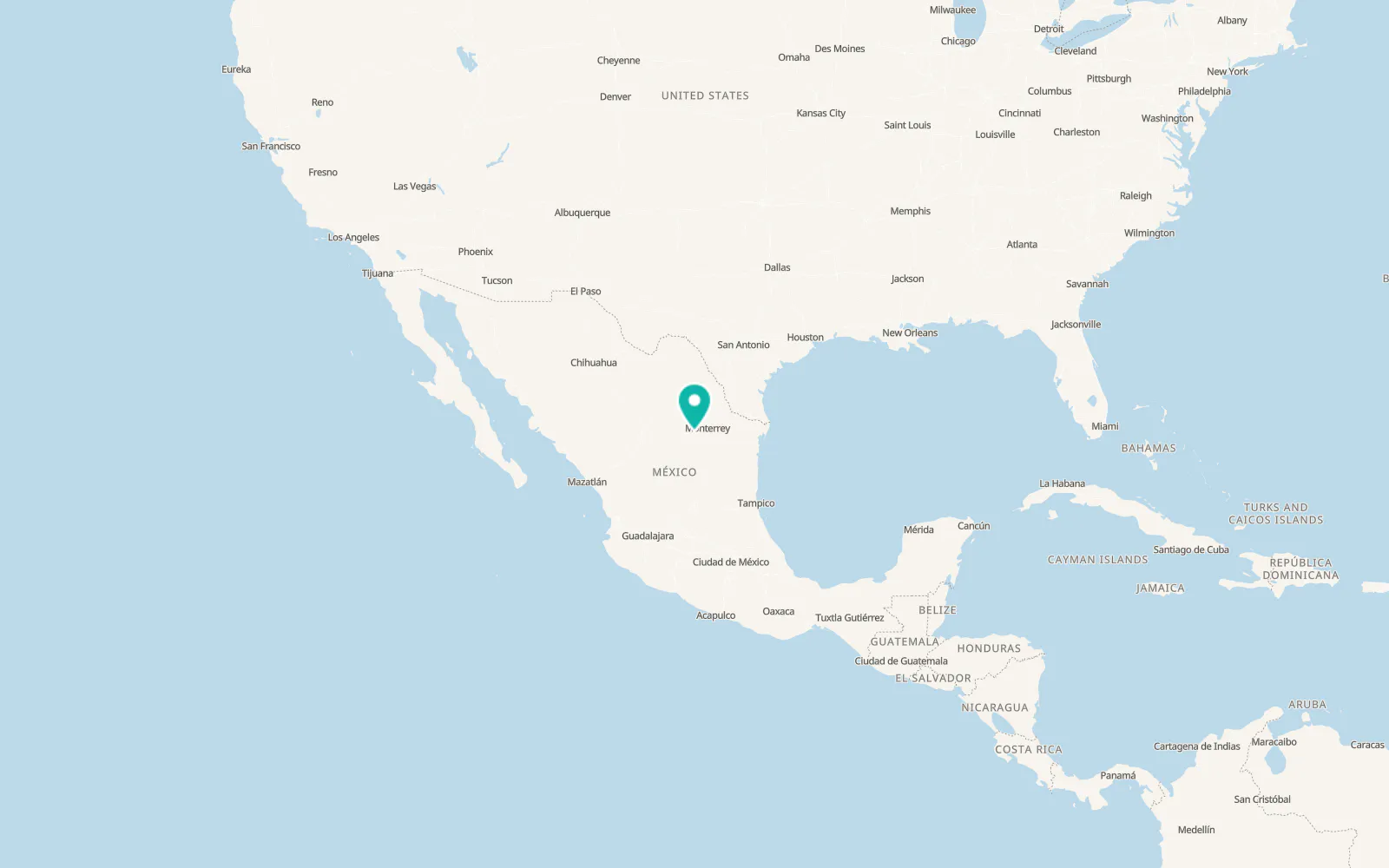 Map of Saltillo