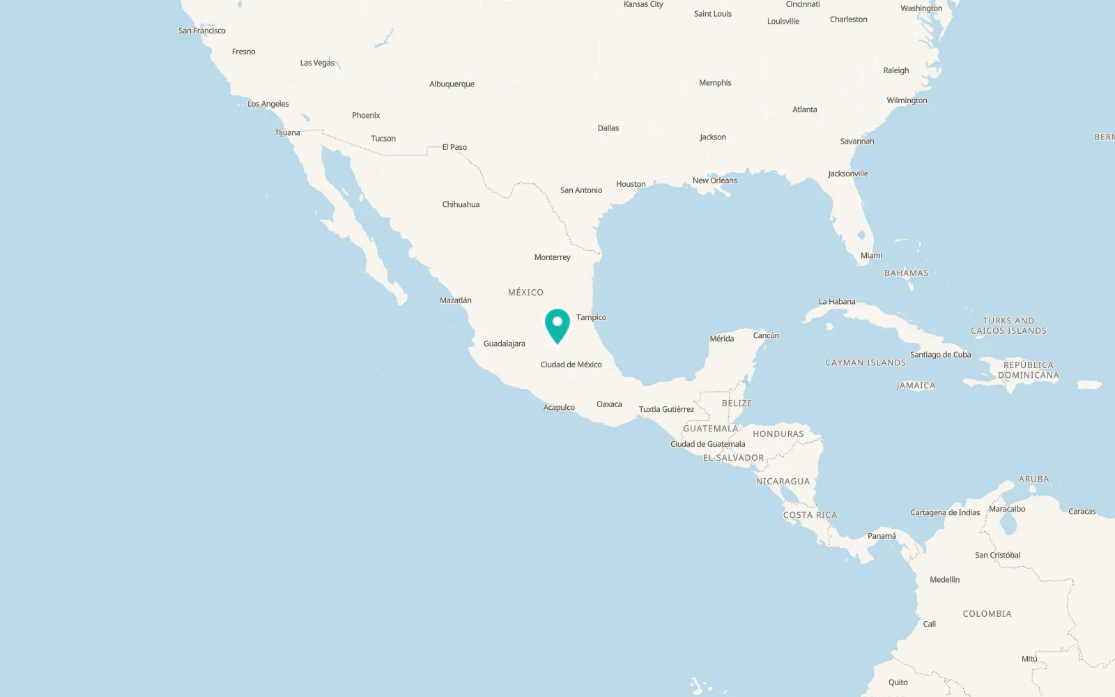 Map of San Juan del Río