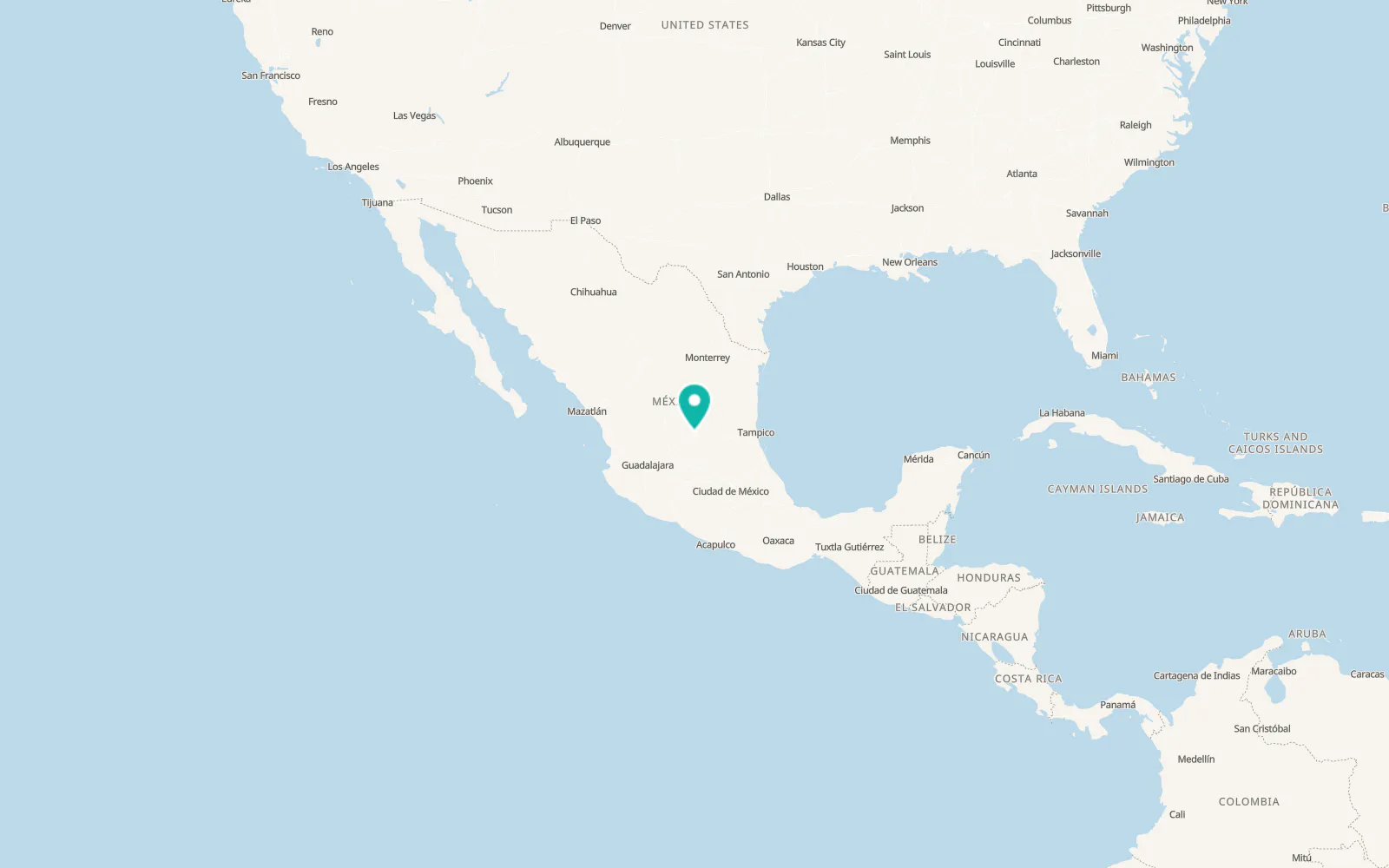 Map of San Luis Potosí