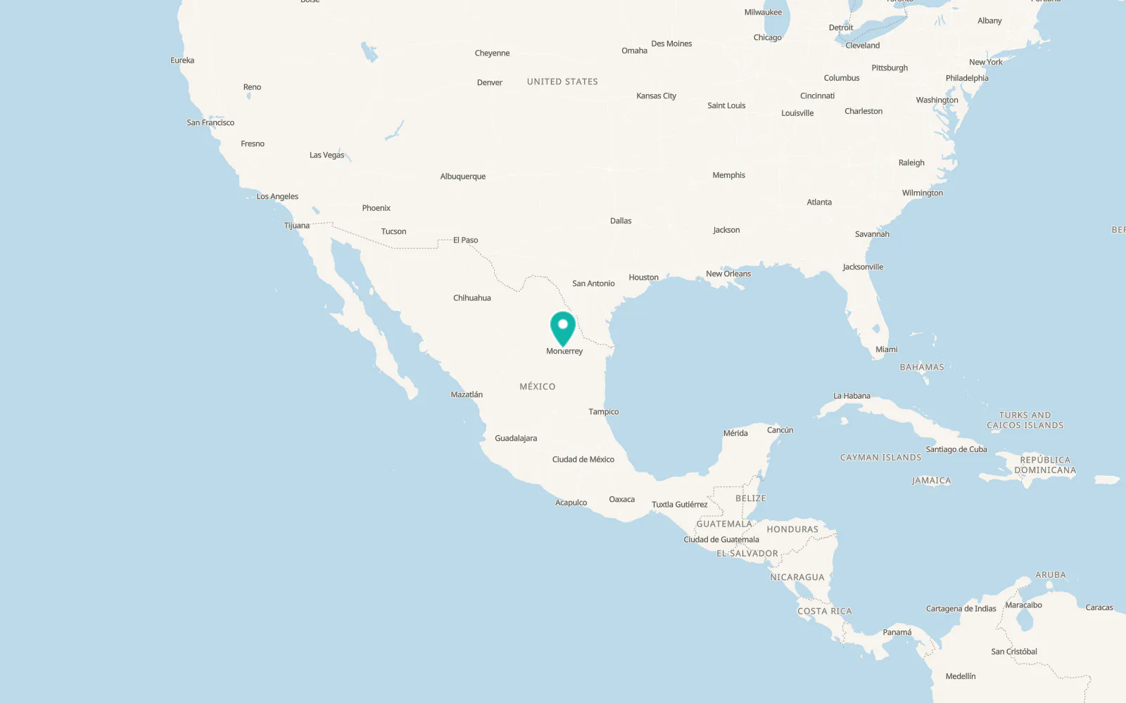 Map of San Pedro Garza García