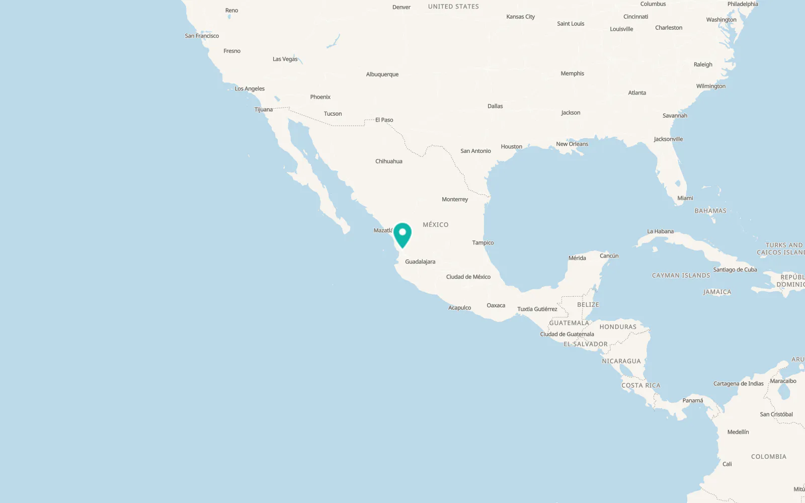 Map of Tepic