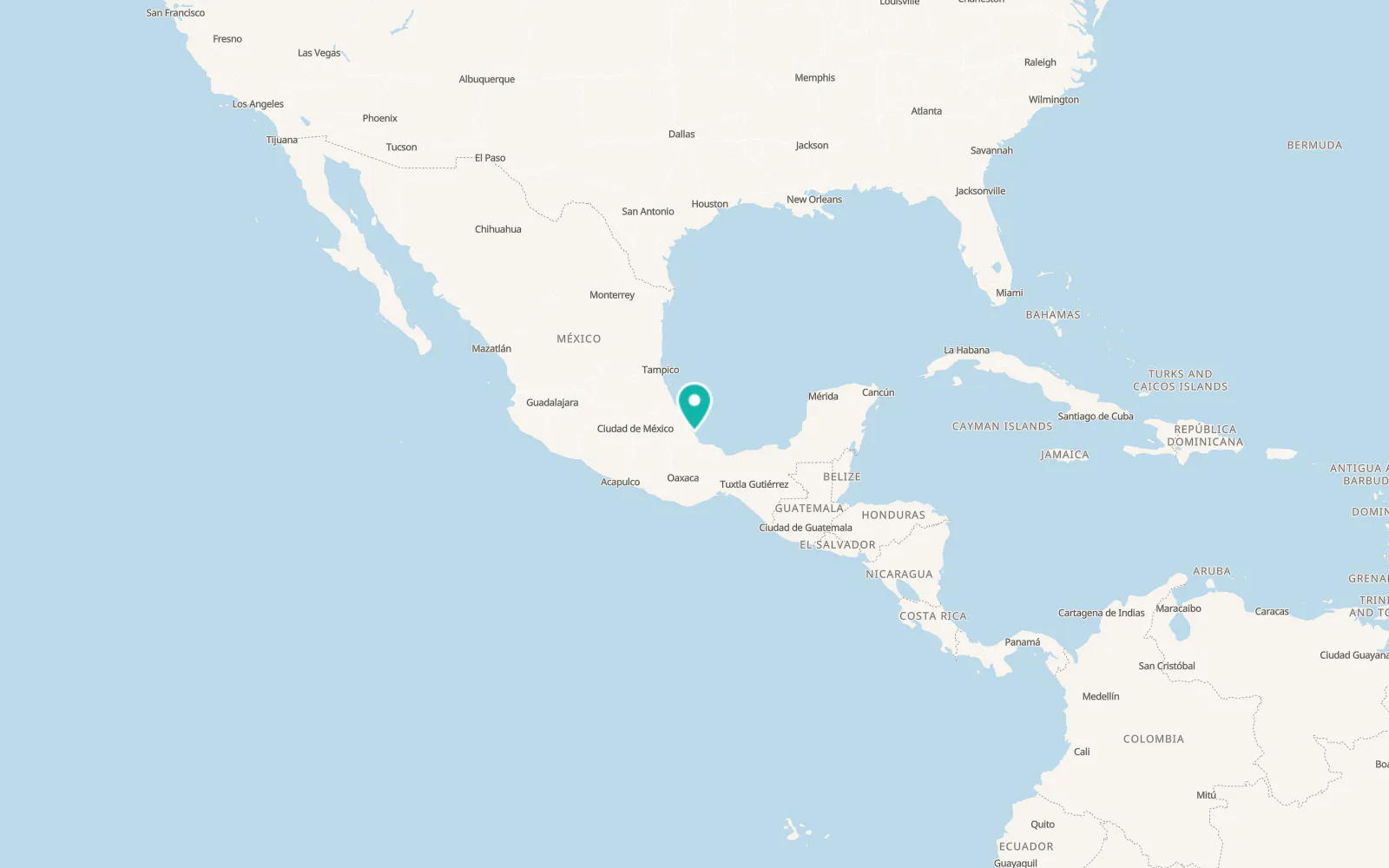 Map of Veracruz