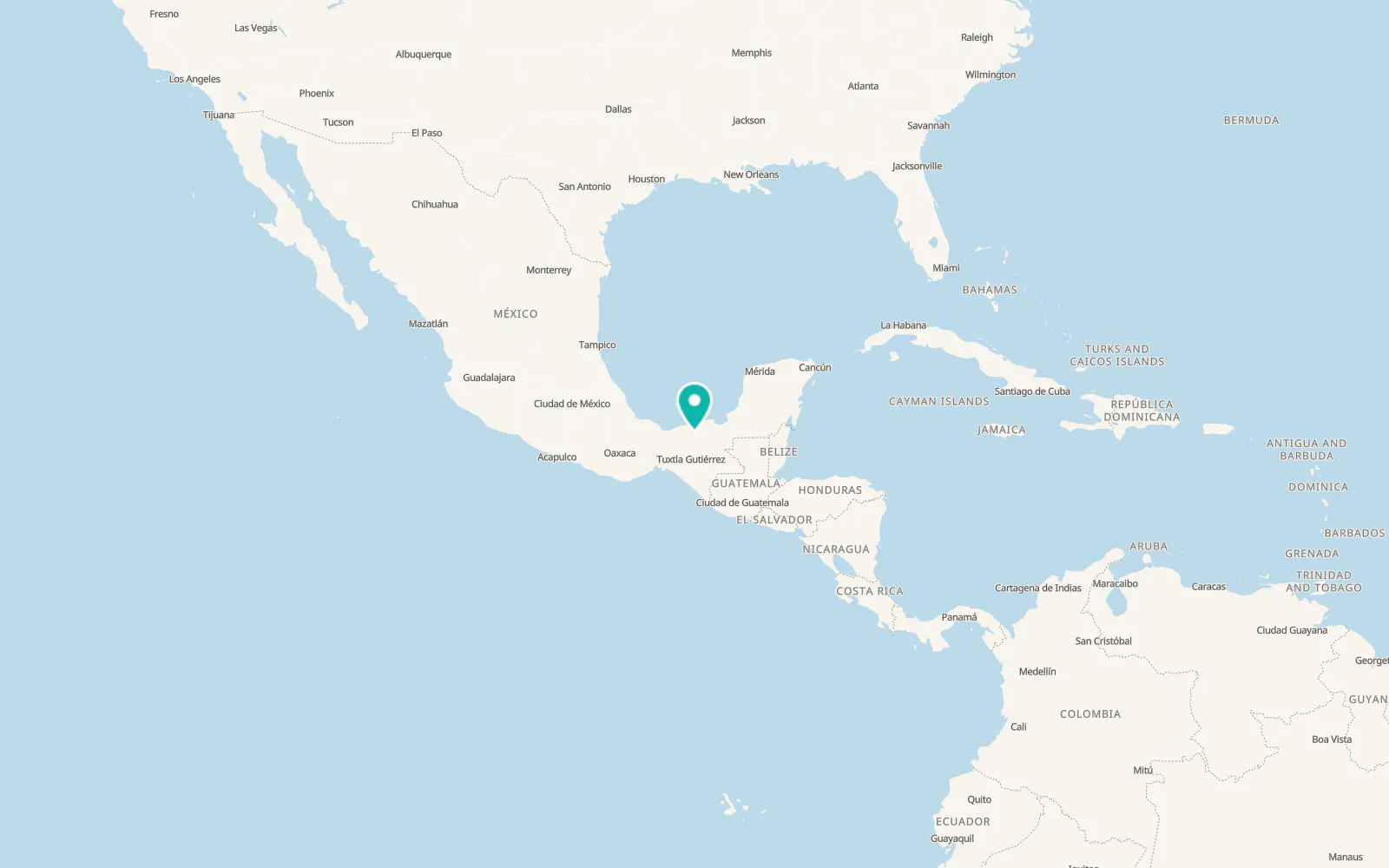 Map of Villahermosa