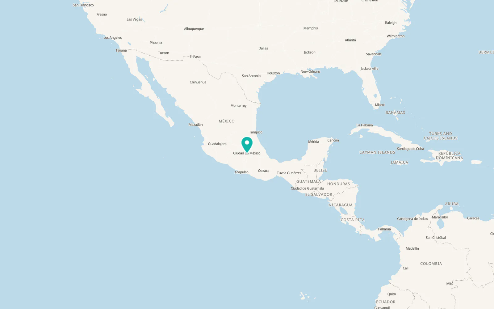 Map of Xochimilco