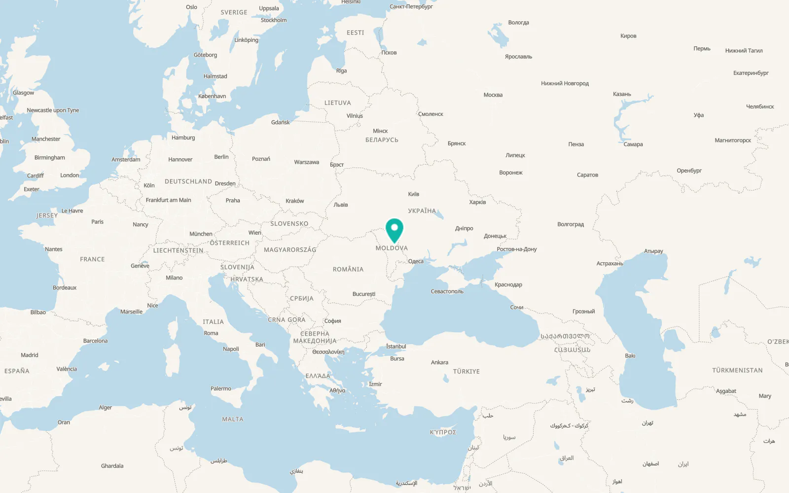 Map of Orhei
