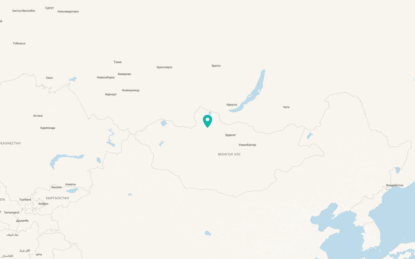 Map of Mörön