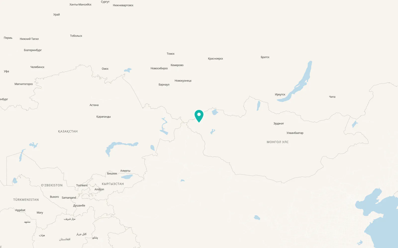 Map of Ölgii