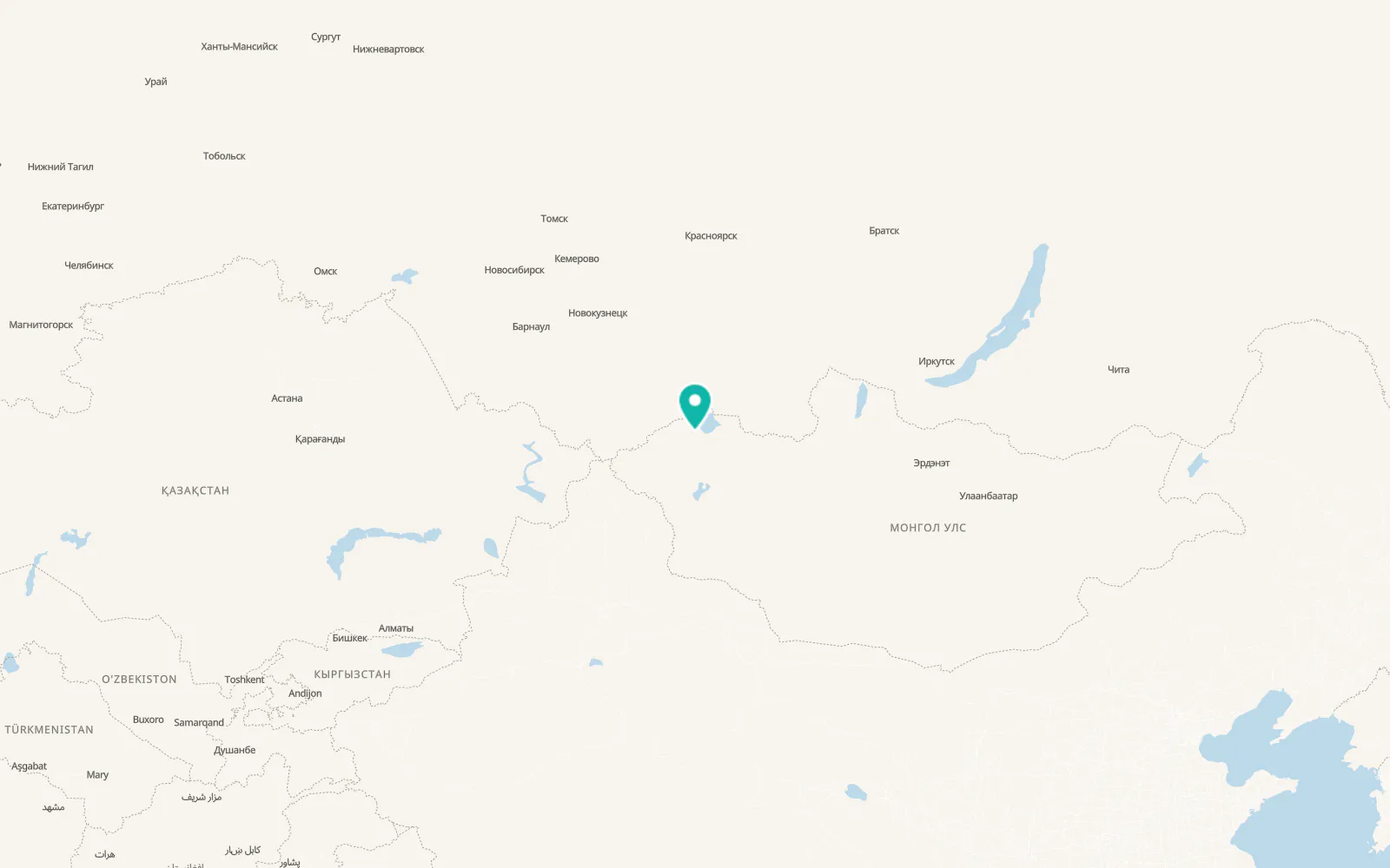 Map of Ulaangom