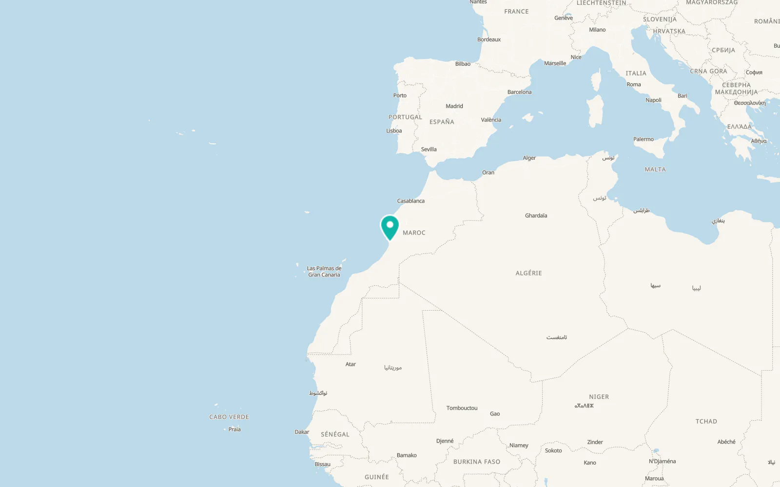 Map of Ait Melloul